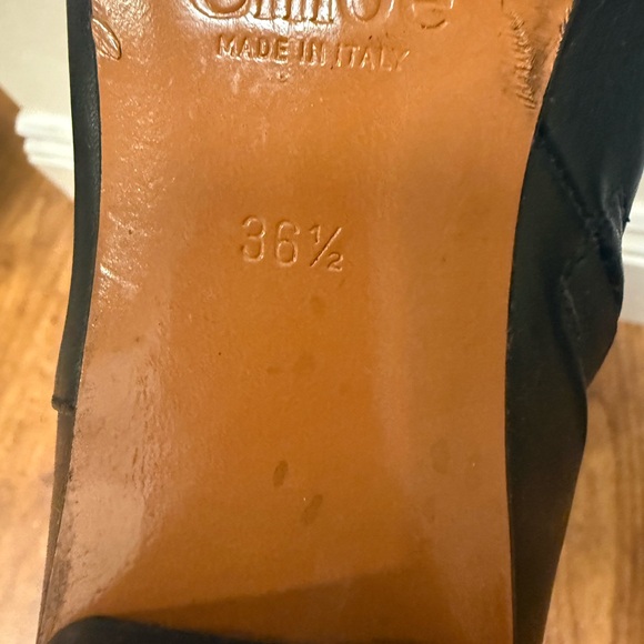 Chloe Black Boots with Gold Accents - Picture 8 of 8